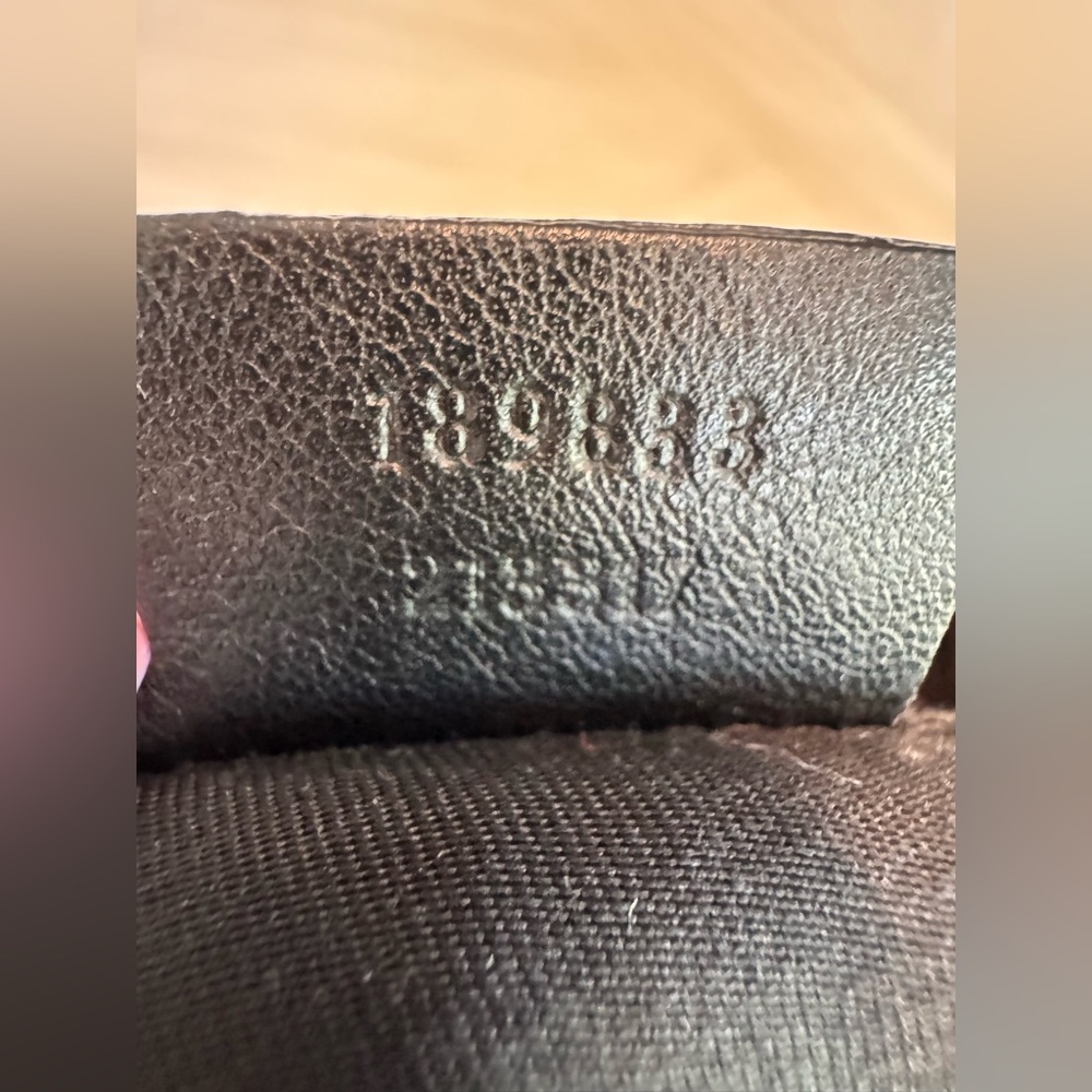Gucci Abbey D-Ring Leather Hobo Shoulder Bag Black - Authentic # 189833 - Picture 9 of 17
